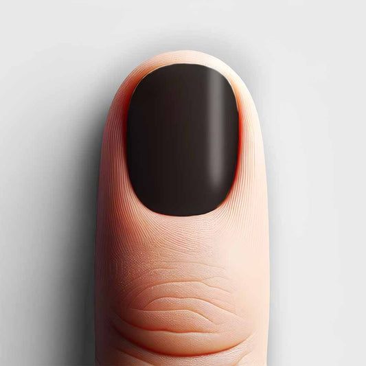 Matte black nail wraps, unisex, great for men or short nails.