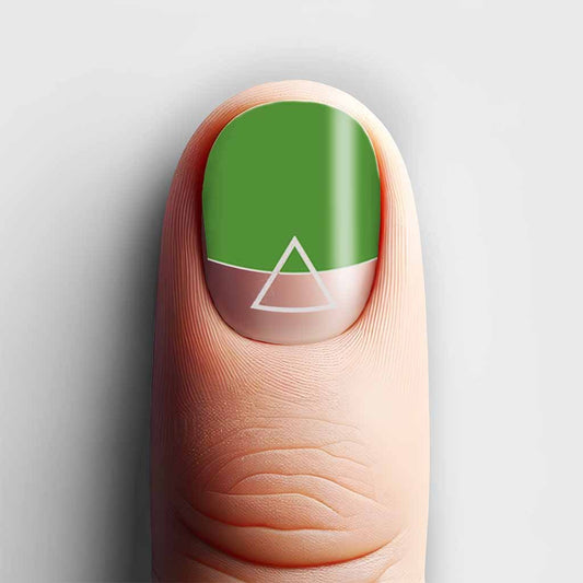 Black and green nails art wrap design